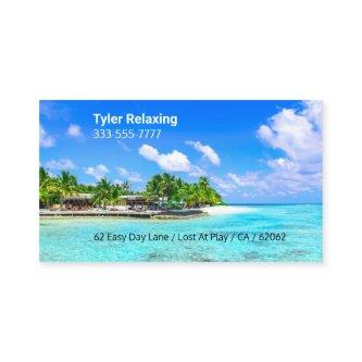 Funny Retired, Tropical Island, DIY Profession Gag