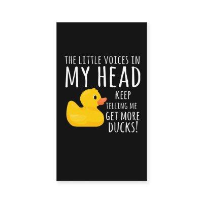 Funny Rubber Duck Little Voices in my Head