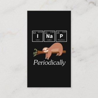 Funny Science Pun Chemistry Sloth Nap Lover
