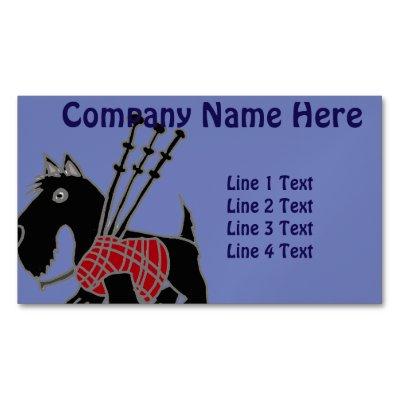 Funny Scotty Dog with Bagpipes  Magnet