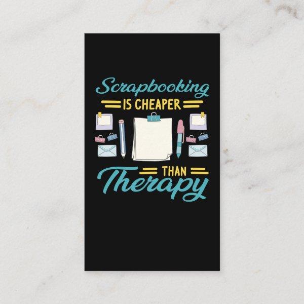Funny Scrapbooking Therapy Book Crafting Hobby