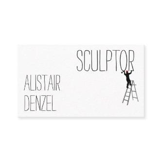 Funny sculptor man customizable