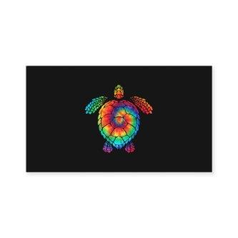 Funny Sea Turtle Ocean Tie Dye Rainbow Hippie Cost