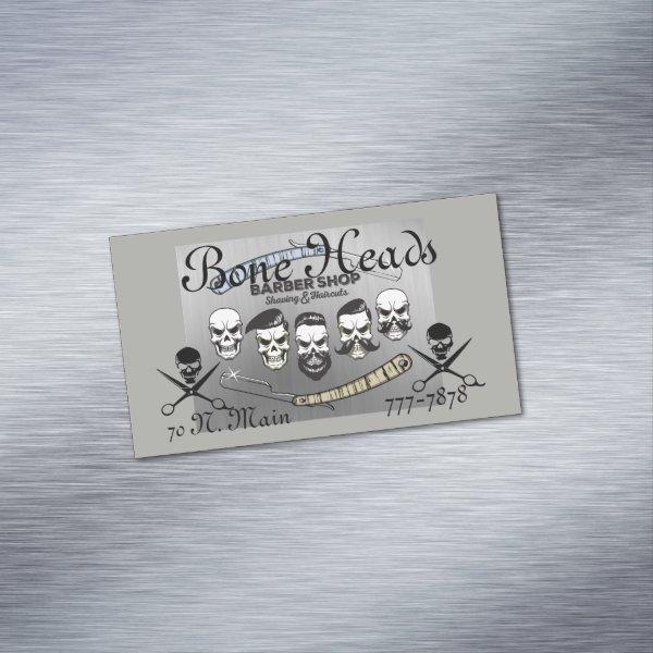 Funny Skulls and Cross Scissors & Razor on a  Magnet