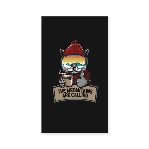 Funny Snowboard Ski Cat Snow Goggles Mountains