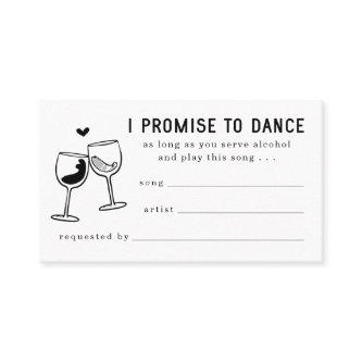 Funny Song Request Card Invitation Enclosure