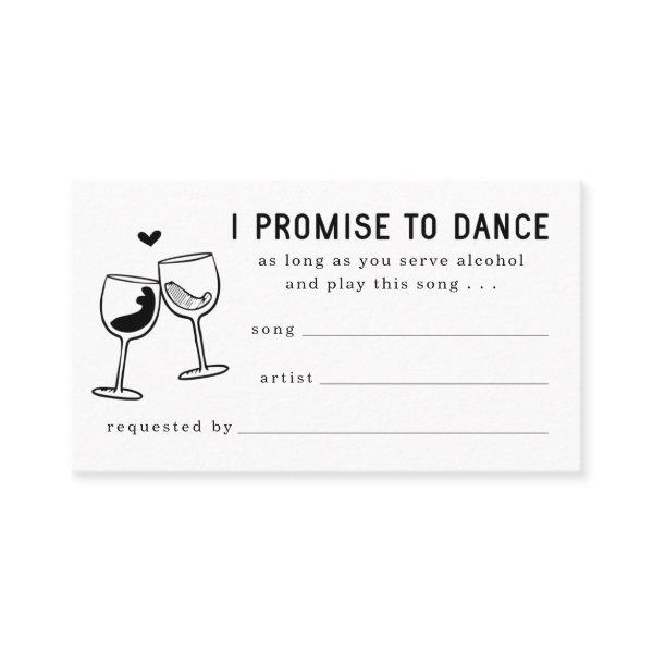 Funny Song Request Card Invitation Enclosure
