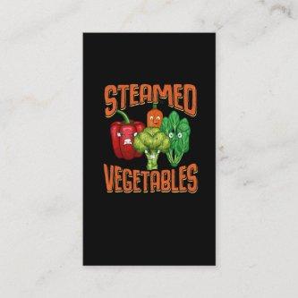 Funny Vegan Food Pun Healthy Steamed Vegetables