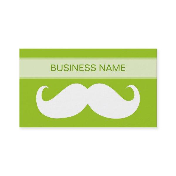 Funny White Mustache and Plain Lime