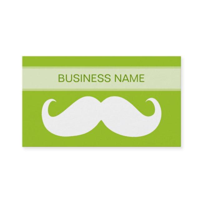 Funny White Mustache and Plain Lime