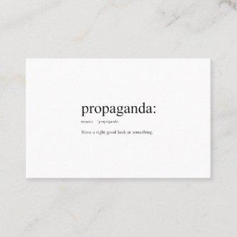 Funny Word Definitions: Propaganda