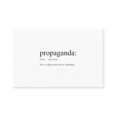 Funny Word Definitions: Propaganda
