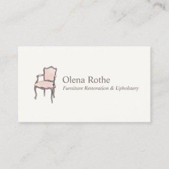 Furniture Refinisher and Upholster Calling Card