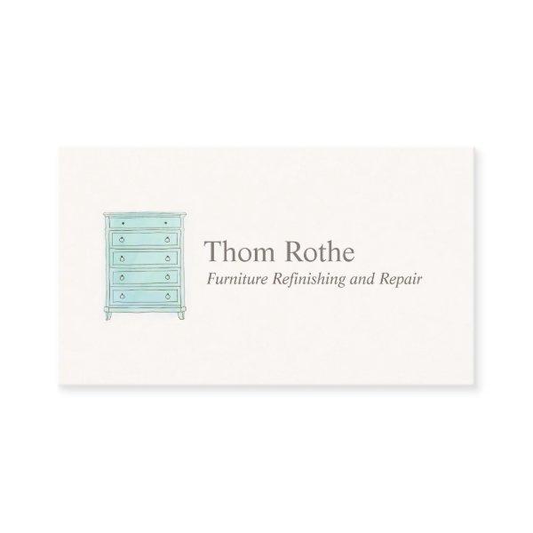 Furniture Refinisher Chest of Drawers Calling Card