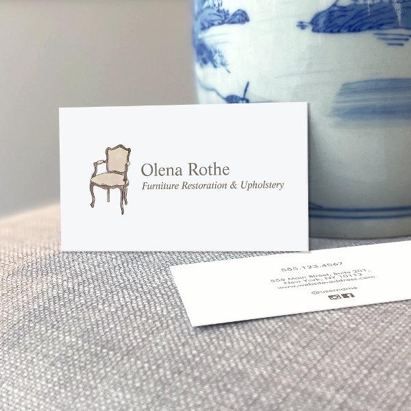 Furniture Refinishing and Upholstery  Calling Card