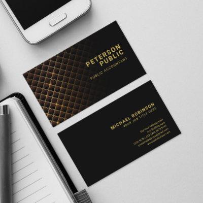 Futuristic Diamond Pattern | Gold Lines | Black