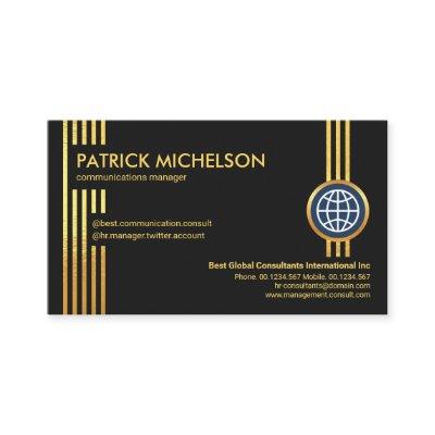 Futuristic Gold Lines Professional CEO Founder
