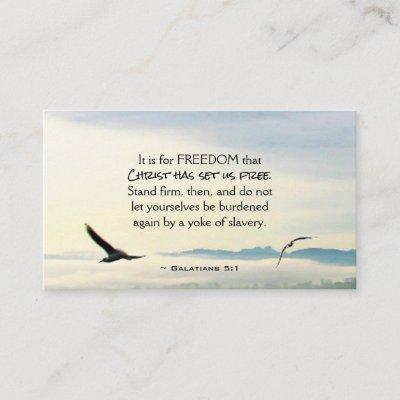 Galatians 5:1 For FREEDOM Christ has set us free