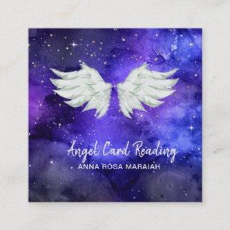 *~* Galaxy Blue Cosmos Stars Angel Wing Universe  Square