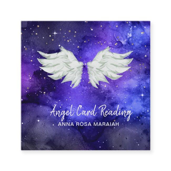 *~* Galaxy Blue Cosmos Stars Angel Wing Universe Square