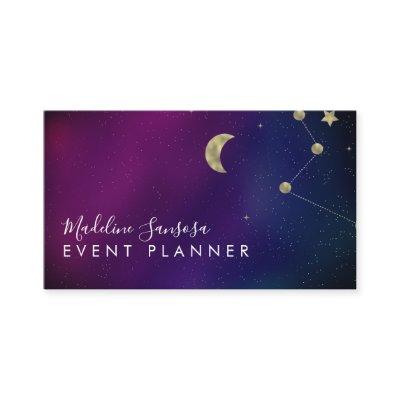 Galaxy Constellation Gold Star Moon