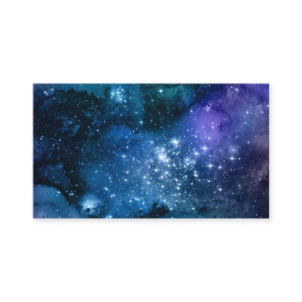 Galaxy Lovers Starry Space Blue Sky White Sparkles