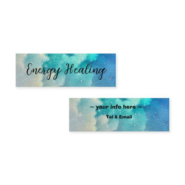 Galaxy mixed colors blue green cloudy sky mini