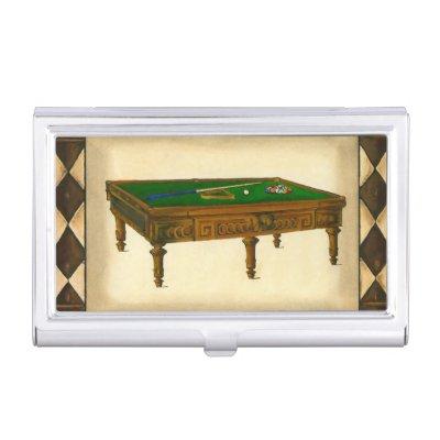 Game of Eight Ball on Billiards Table  Case