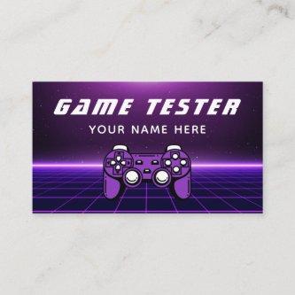 Game Tester Developer Gamer Futuristic Purple