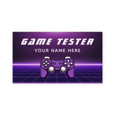 Game Tester Developer Gamer Futuristic Purple