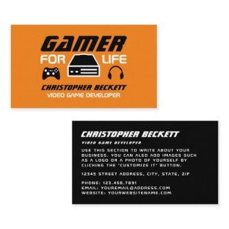 Gamer for Life, Video Game Developer, Designer