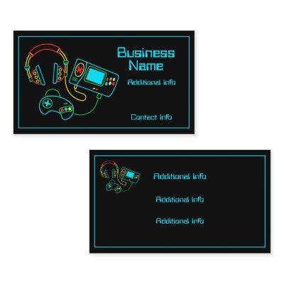 Gamer Retro Neon Black