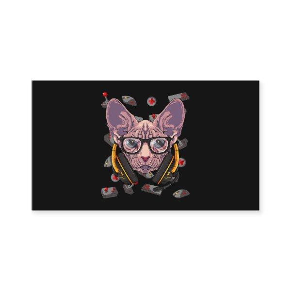 Gamer Sphynx Gaming Cat Video Game Player Boys Kid