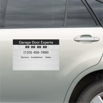 Garage Door Services Mobile Truck Magnets