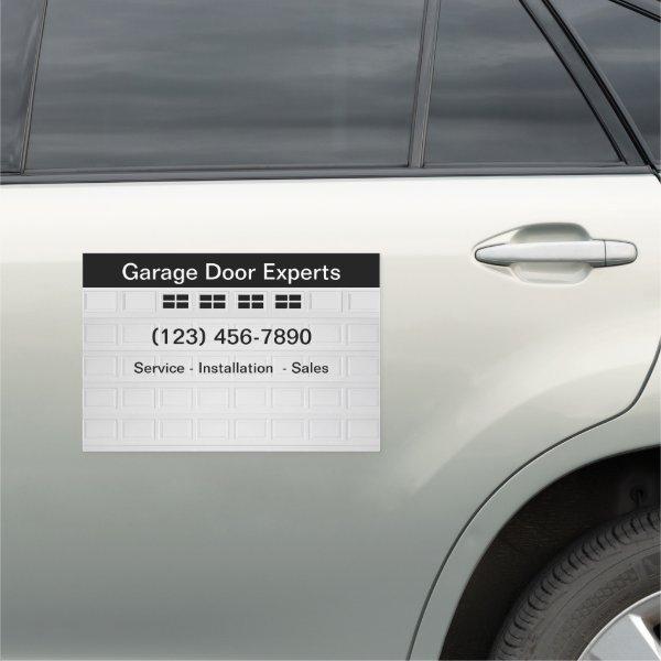 Garage Door Services Mobile Truck Magnets