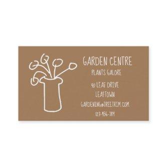 Garden centre modern simple white flower