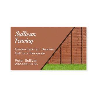 Garden Fencing Construction