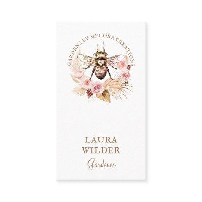 Gardener Honey Bee Blush Pink Cream Floral