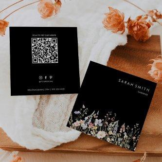 Gardener Summer Multicolor Wildflower QR Code  Square