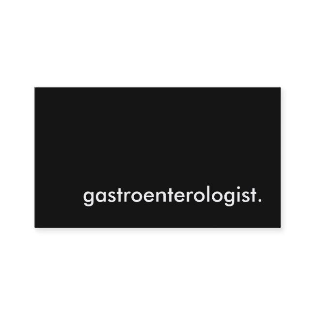 gastroenterologist.