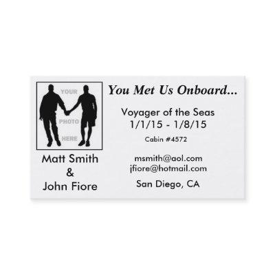 Gay Cruise Card (with back)
