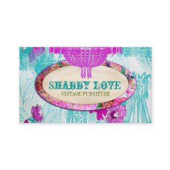 GC Purple Aqua Shabby Love