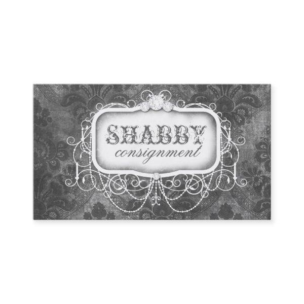 GC Shabby Vintage Gray Damask