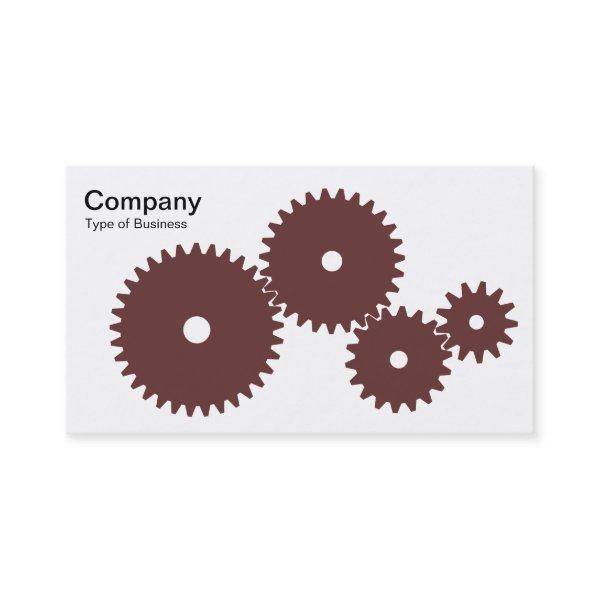 Gears - Chocolate on White