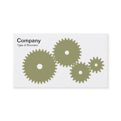 Gears - Khaki on White