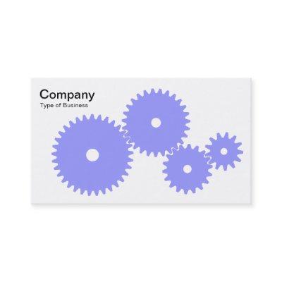 Gears - Pastel Blue on White