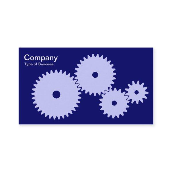 Gears - Powder Blue on Dp Navy