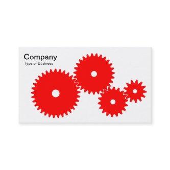 Gears - Red on White