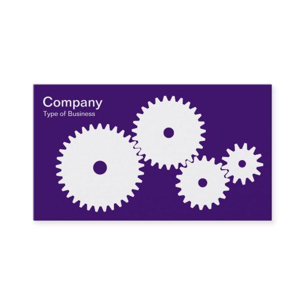 Gears - White on Dp Purple