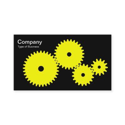 Gears - Yellow on Black
